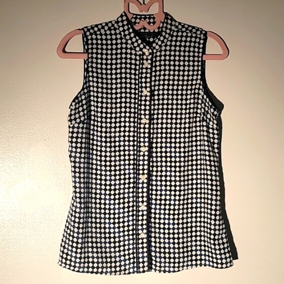 Tommy Hilfiger Woman's Sleeveless Mandarin Collar Button Down Blouse, Size: S/P - Picture 1 of 6